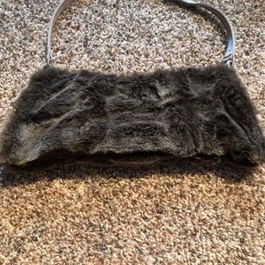 Small fur handbag